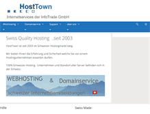 Tablet Screenshot of hosttown.ch